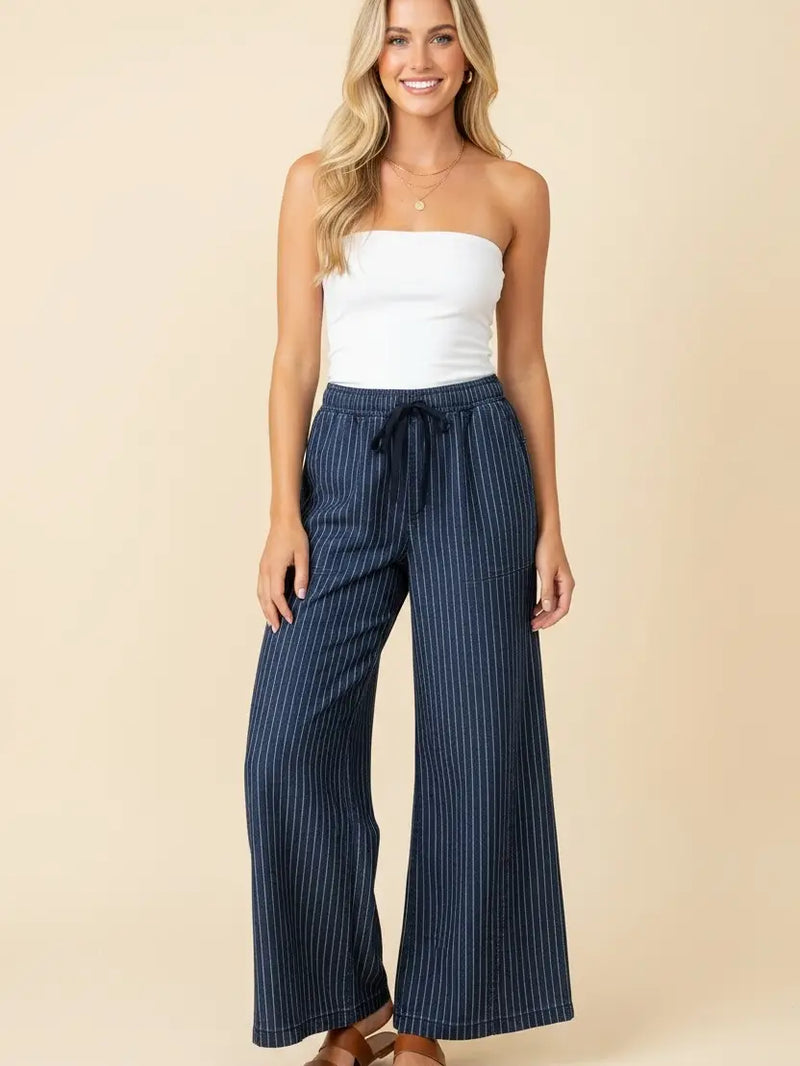 Striped and Relaxed Denim