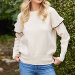 Color Block Sweater Top