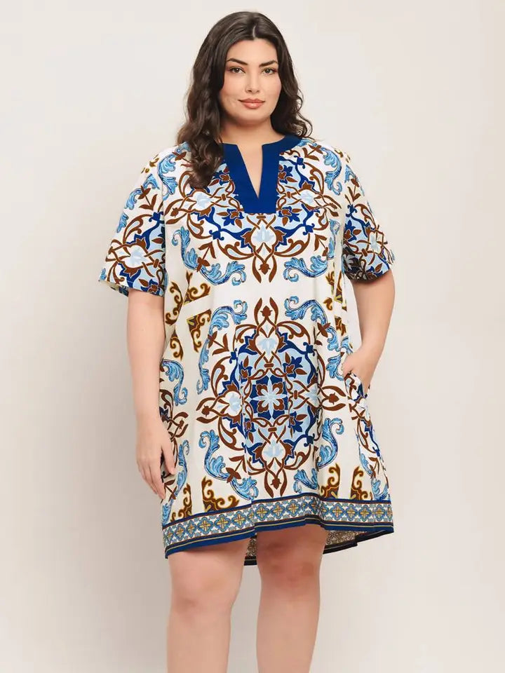 Blue Belle Curve Dress