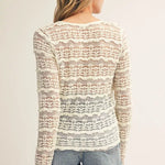 Ivory Allure Lace Top