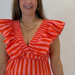 Sun-kissed Stripe Midi Dress