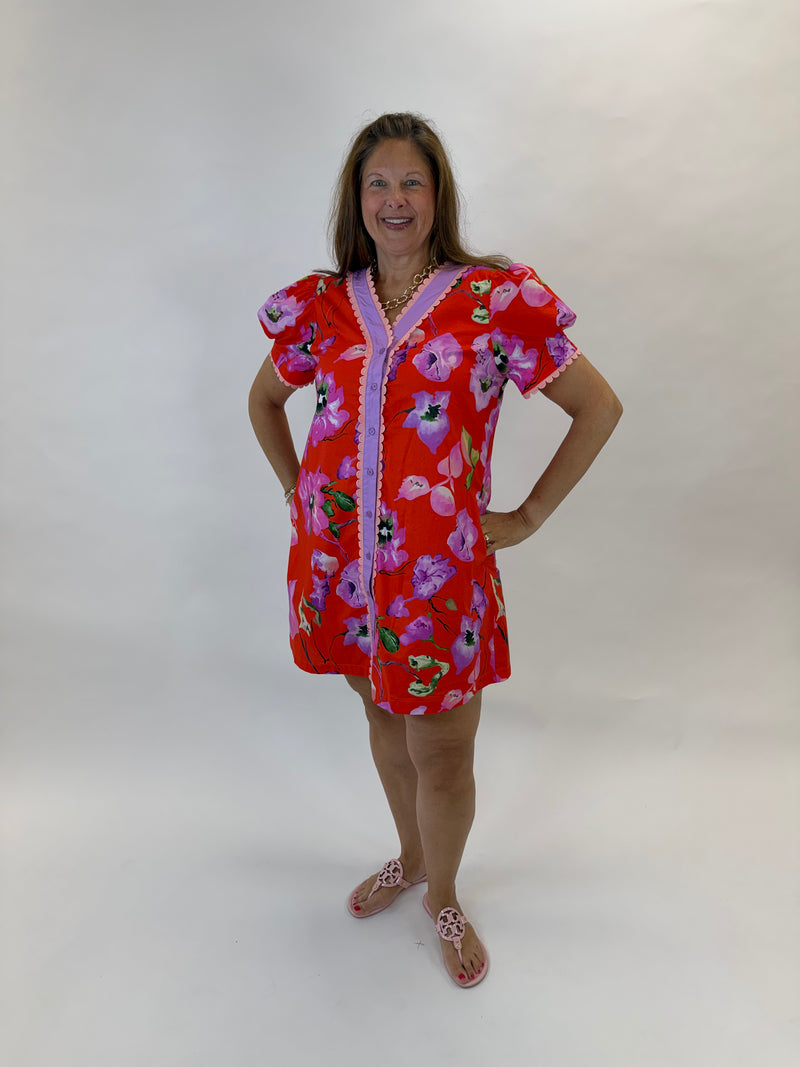 Floral Flame Dress