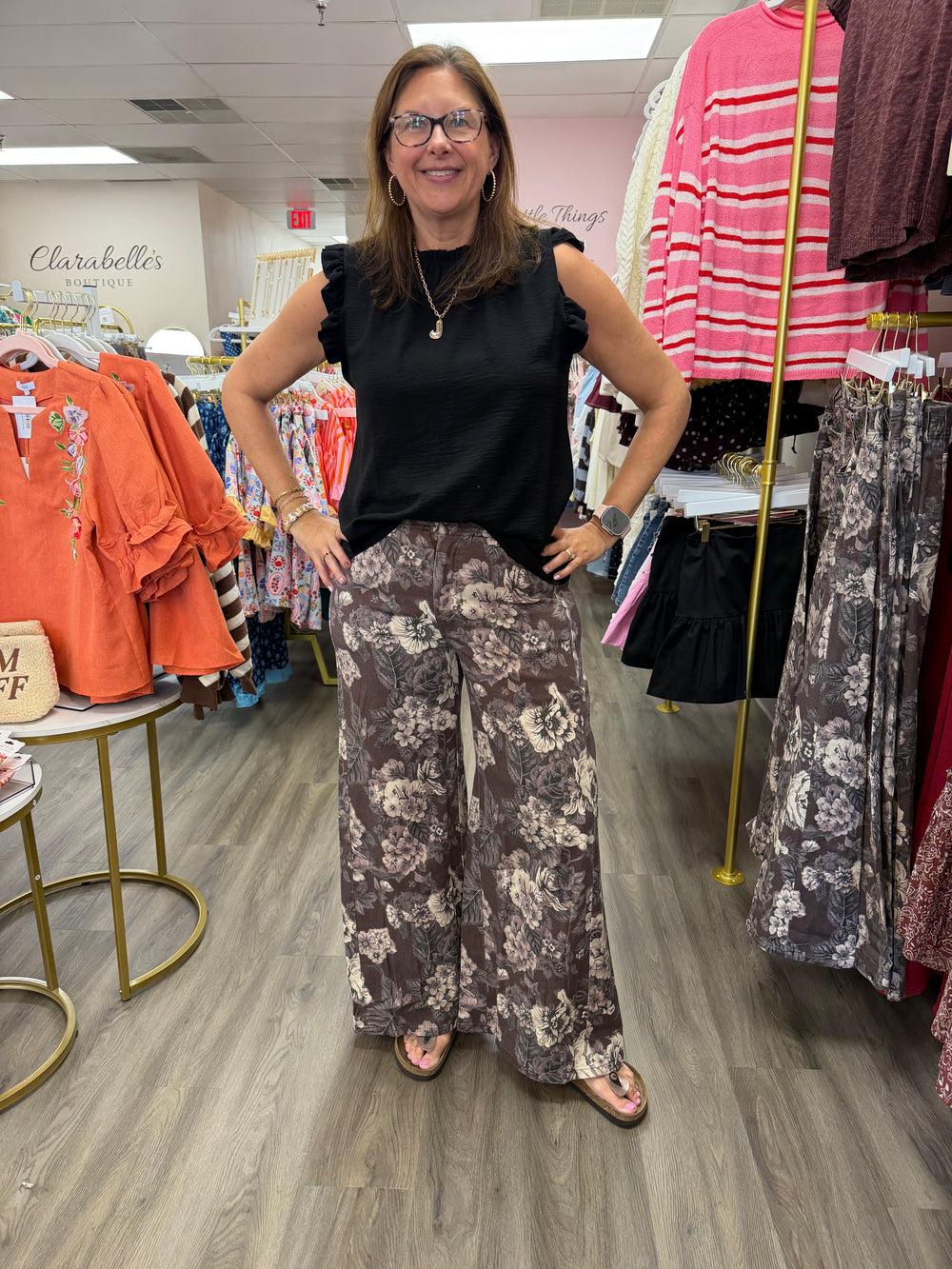In Full Bloom Wide Leg Pants