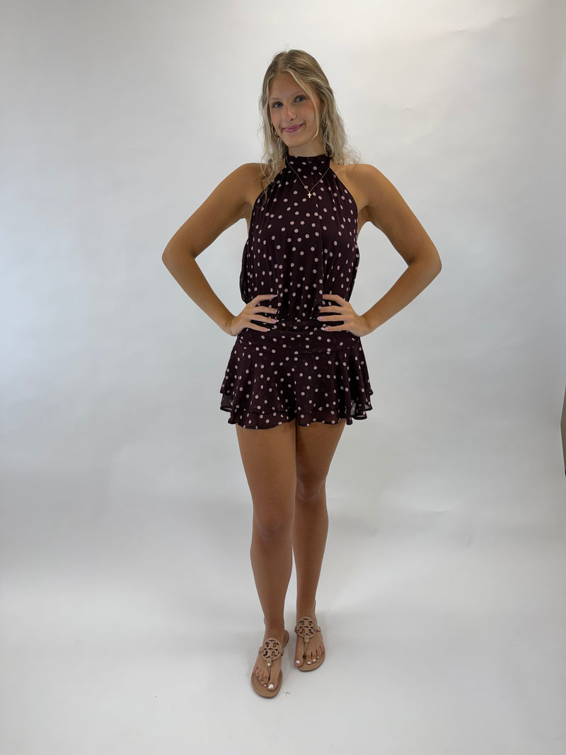 Maroon Moment Mini Dress