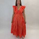 Sun-kissed Stripe Midi Dress