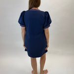 Navy and Noted Dress