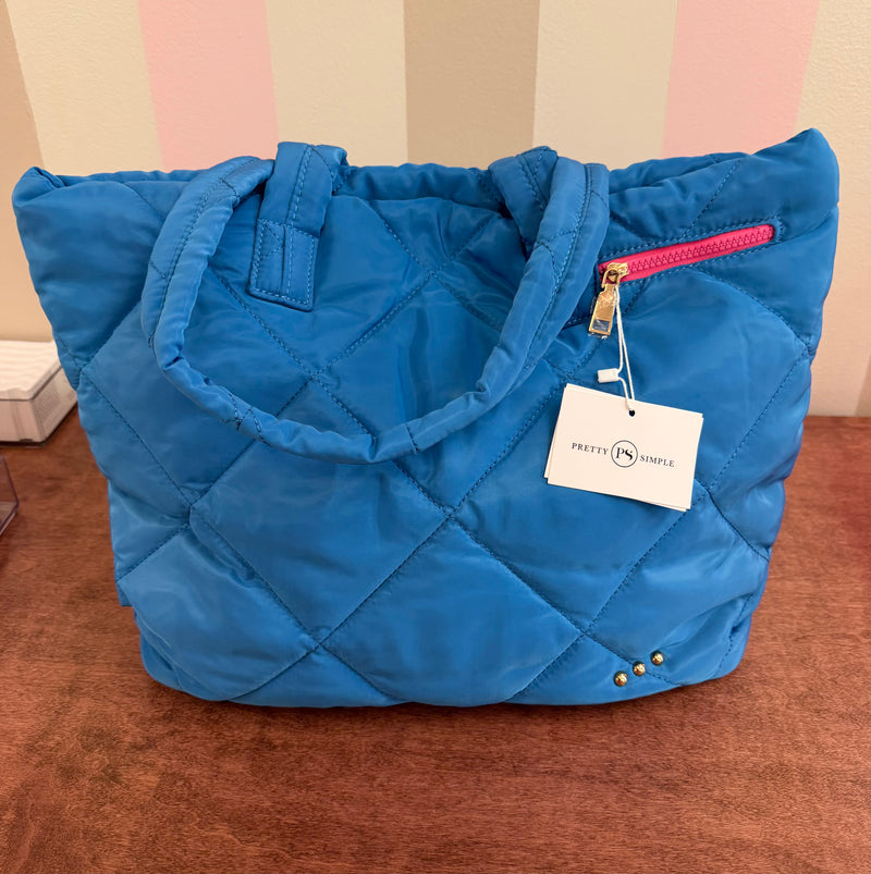 Puffer Bag- Blue