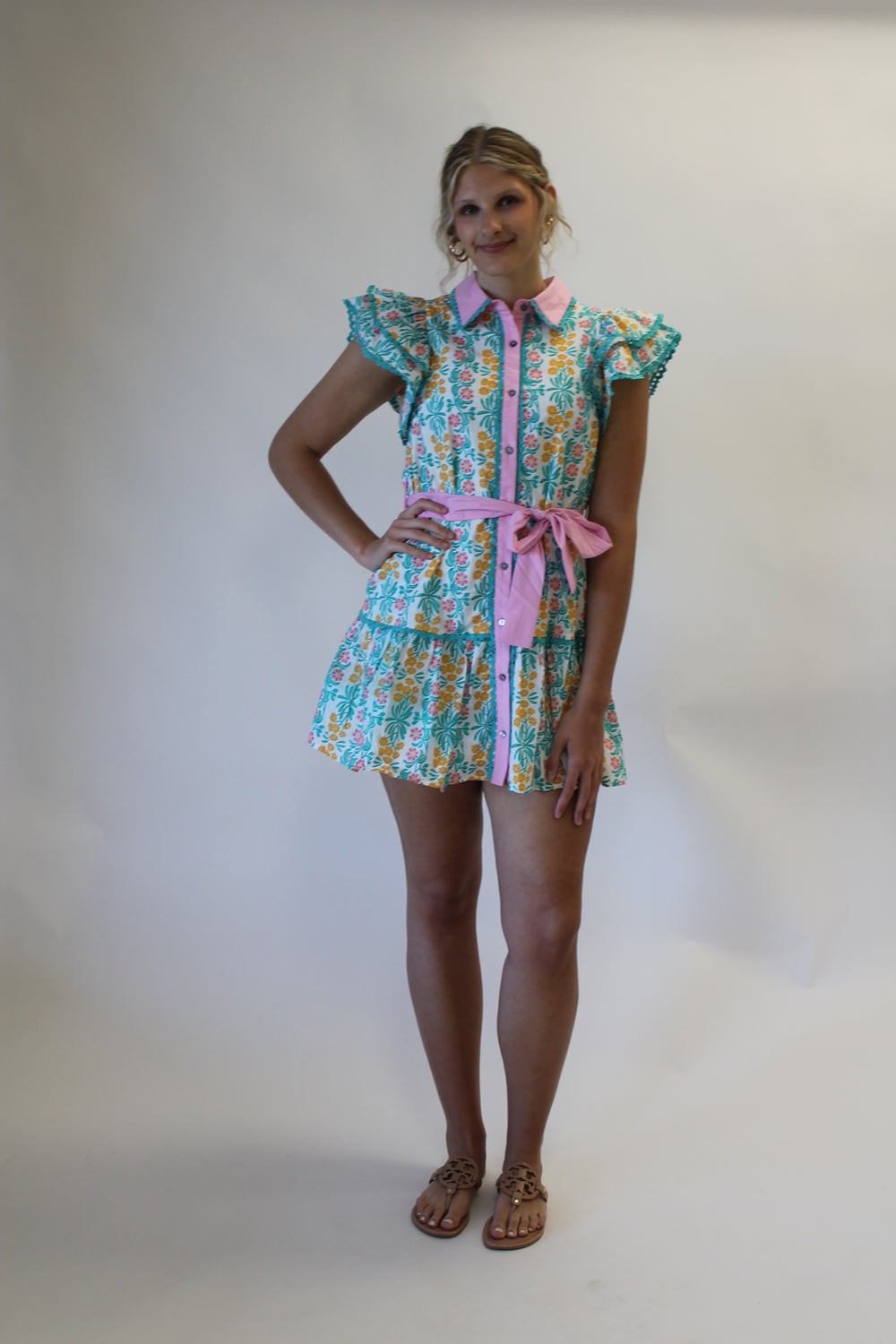 Sweet Blossom Button Dress
