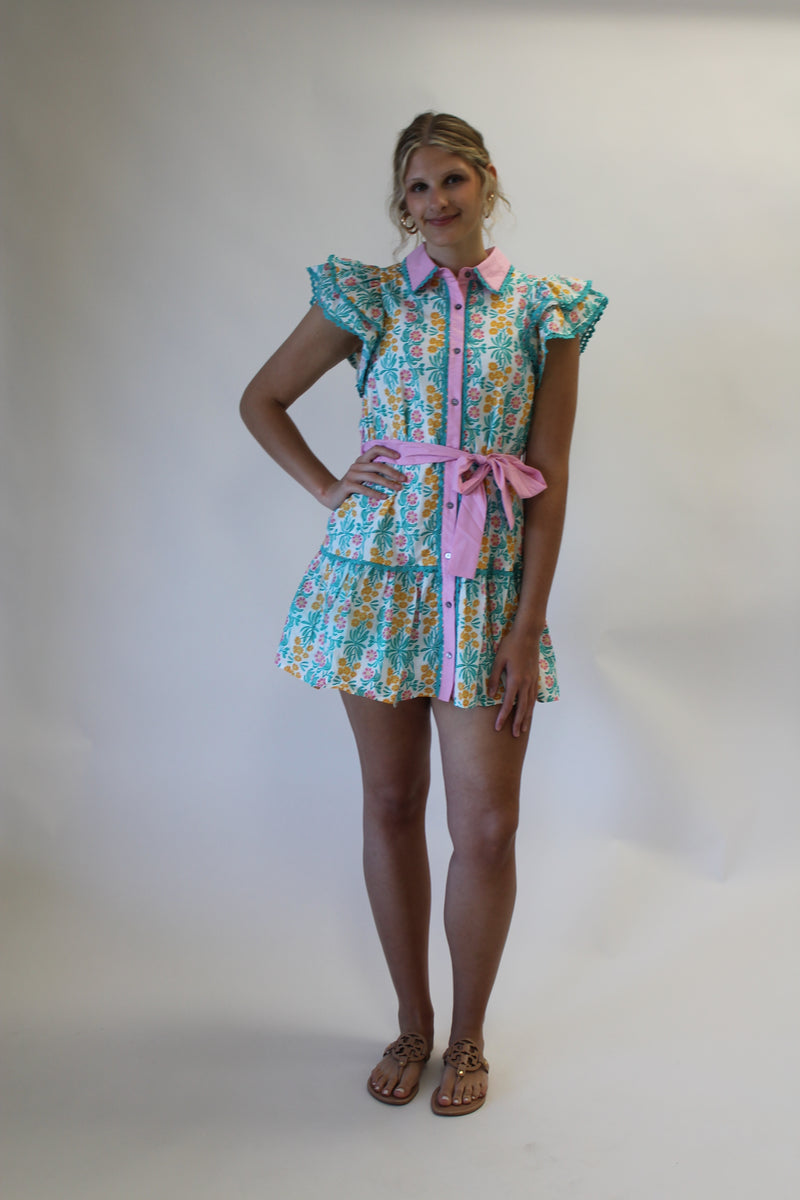 Sweet Blossom Button Dress
