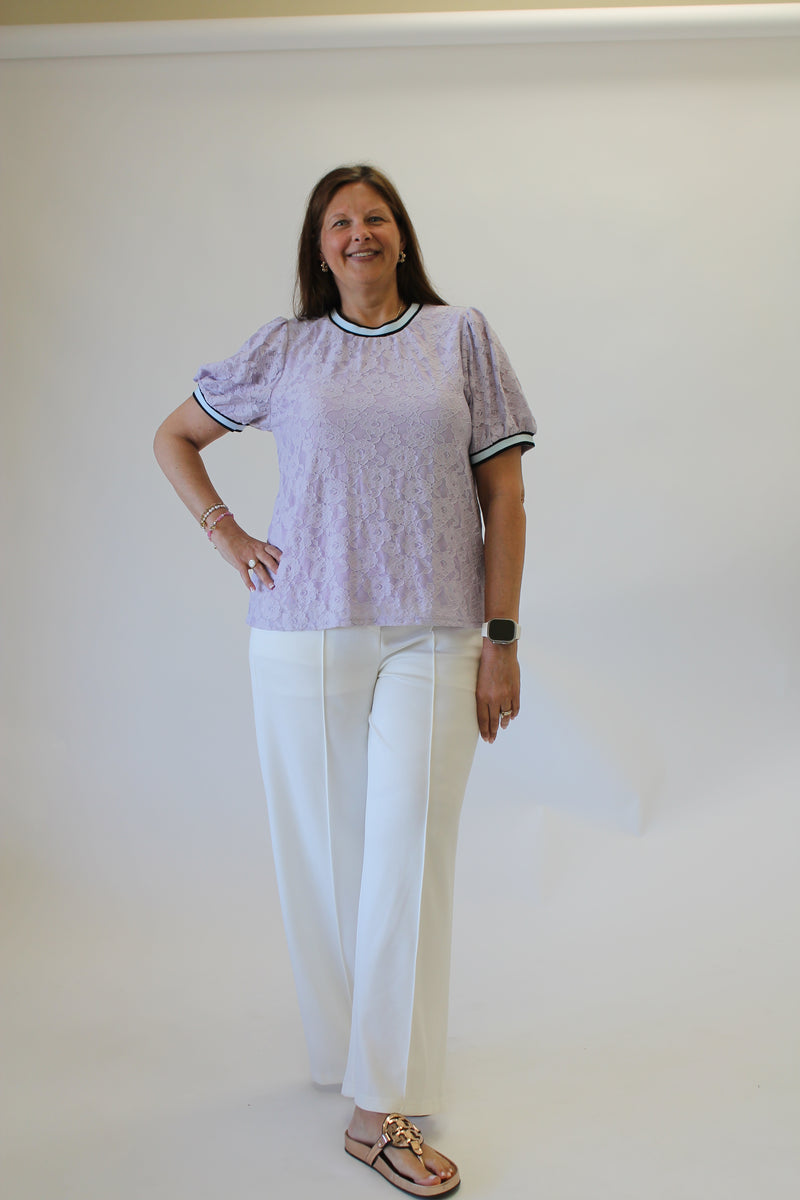 Lavender Lace Top