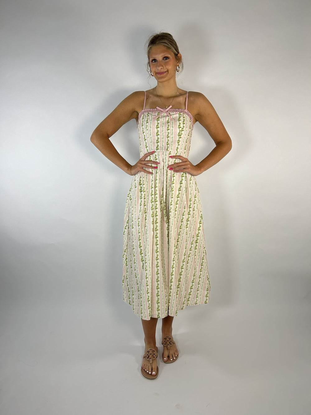 Cottage Bloom Midi Dress
