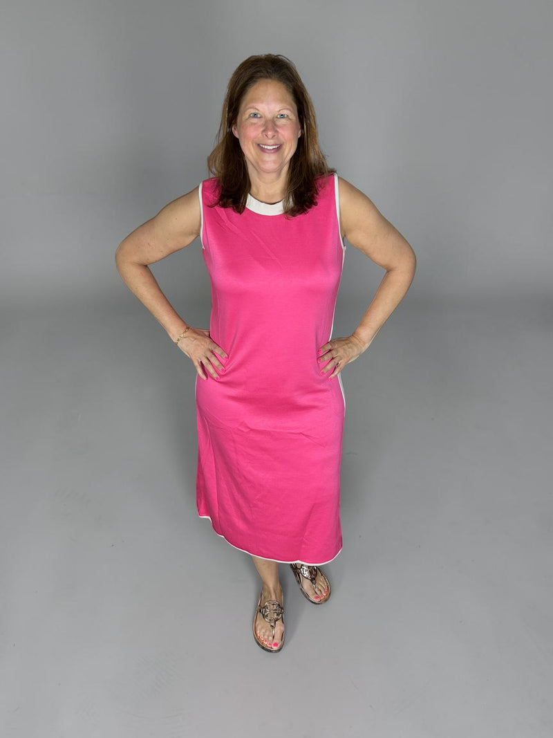Pink Pop Side Stripe Dress