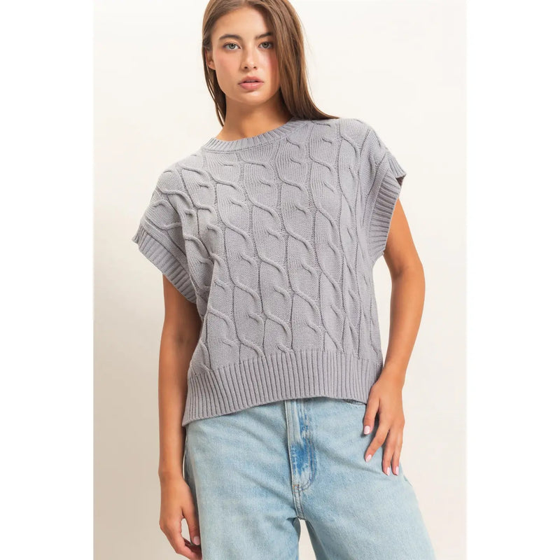 Cozy in Grey Sweater