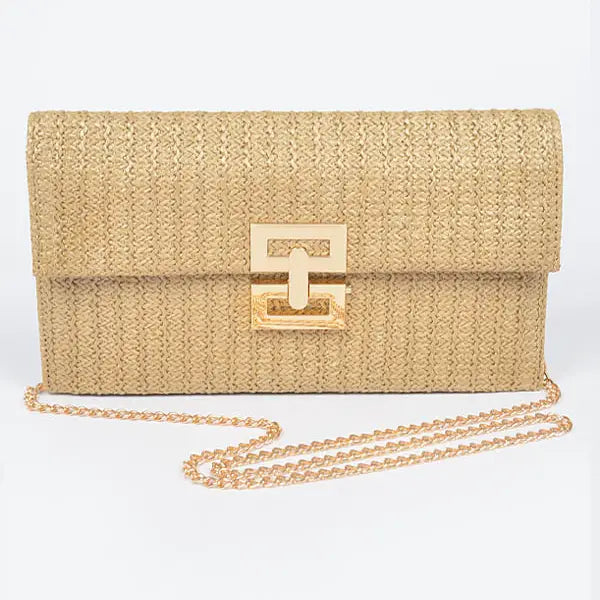 Straw and Shine Clutch