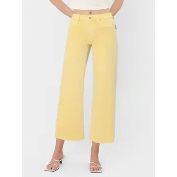 Lemon Drop Crop Denim