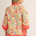 Golden Grove Floral Top