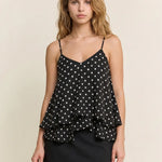 Dot to Dot Ruffle Top