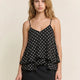 Dot to Dot Ruffle Top - S