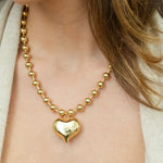 Golden Sweetheart Pendant Necklace