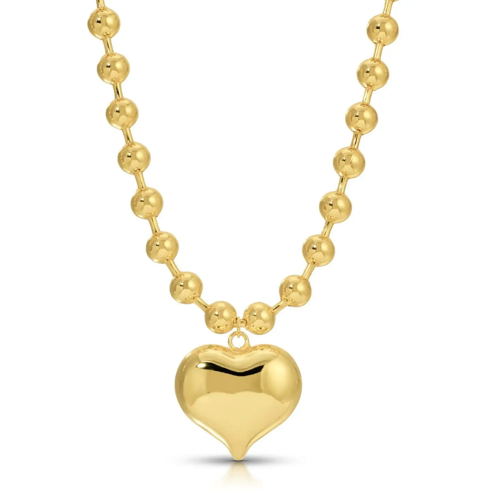 Golden Sweetheart Pendant Necklace