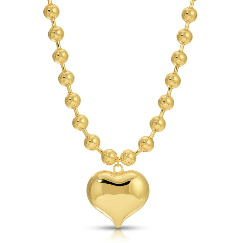 Golden Sweetheart Pendant Necklace