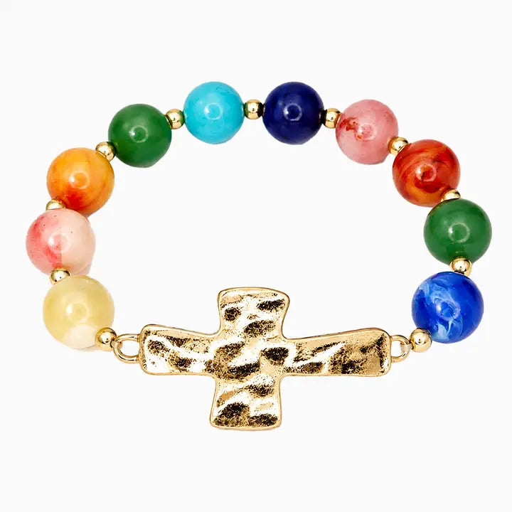 Crossed in Gold Bracelet