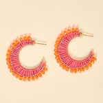 Sunset Sorbet Hoop Earrings