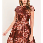 Maroon Meadow Dress
