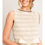 Trim and Tie Mini Dress