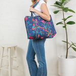 Tropical Bird Reversible Tote