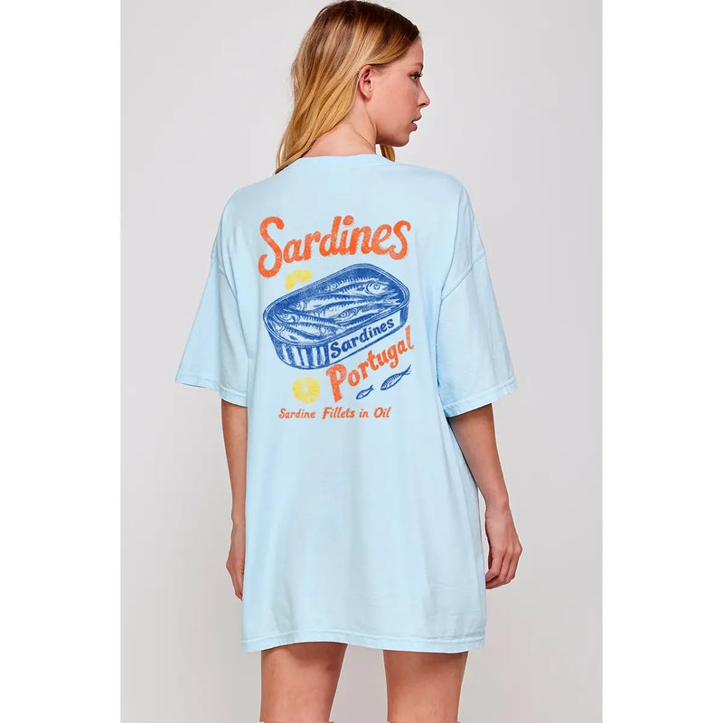 Blue Sardines Tee