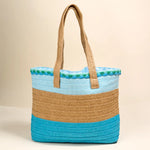 Tropic Glow Straw Tote