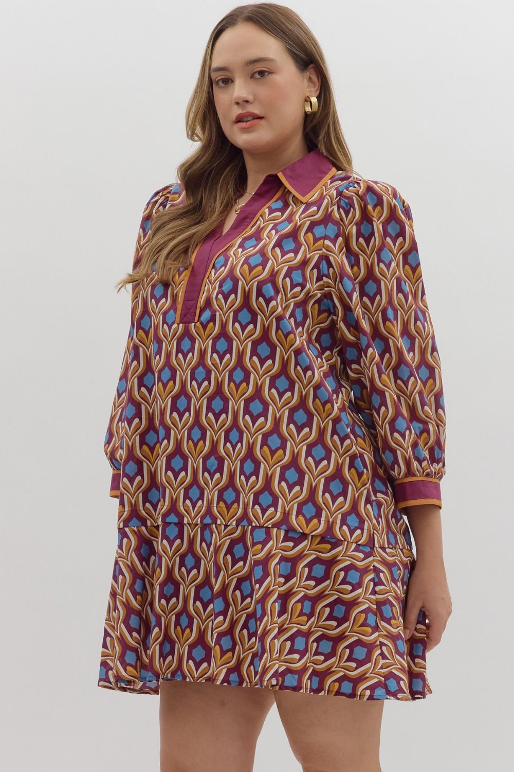 Burgundy Bliss Curve Dress