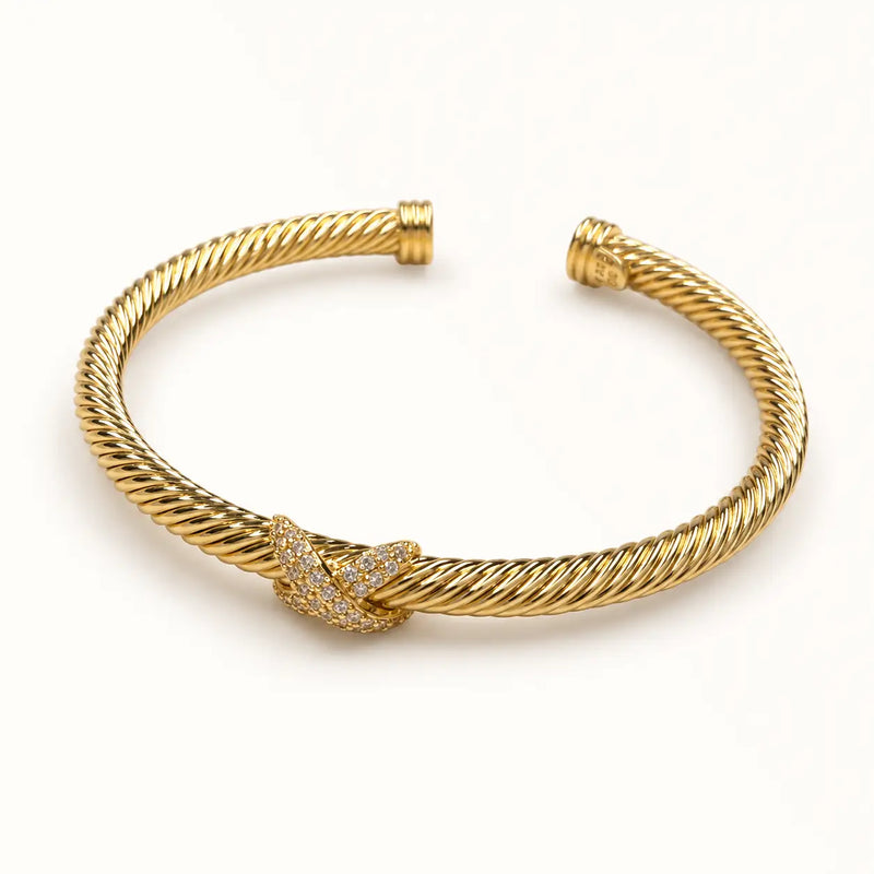 Gold Cross Bangle