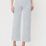High Rise Striped Wide Leg