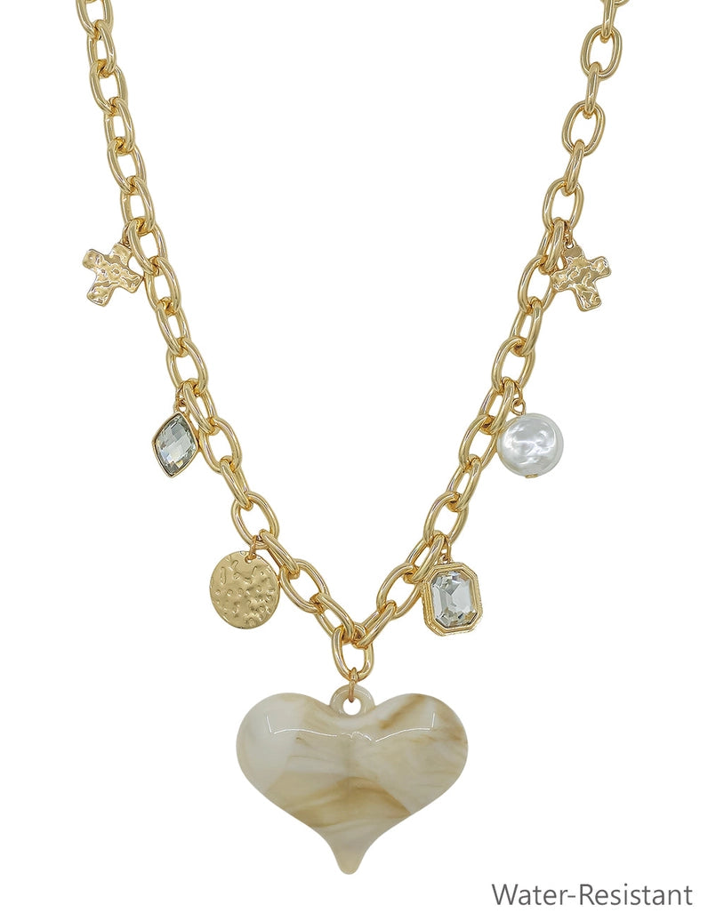 Ivory Dream Heart Necklace