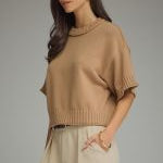 Camel Comfort Knit Top