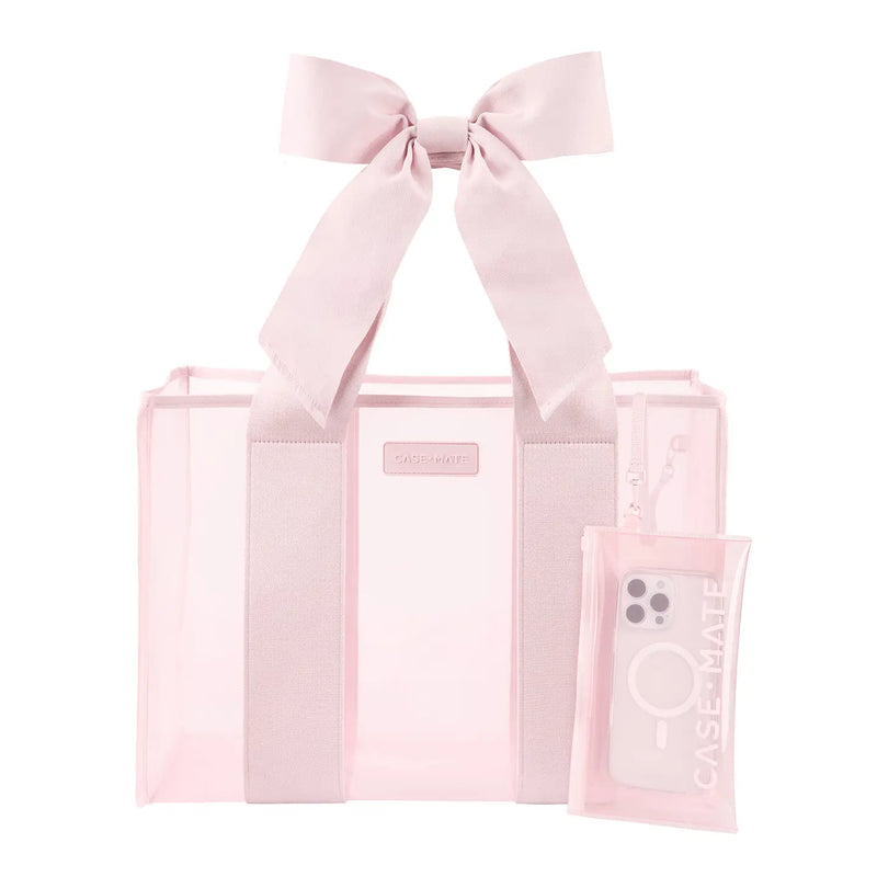 Case-Mate Ballet Pink Bow Jelly Tote
