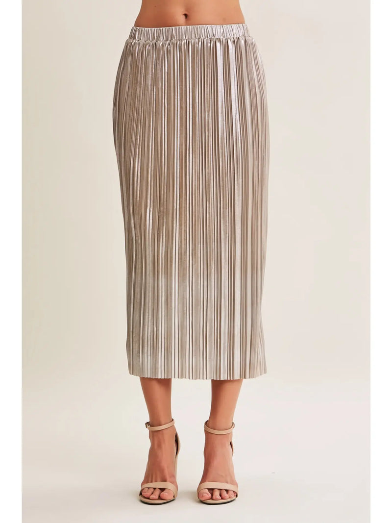 Pop the Bubbly Midi Skirt
