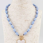 Pearlized Heart Necklace