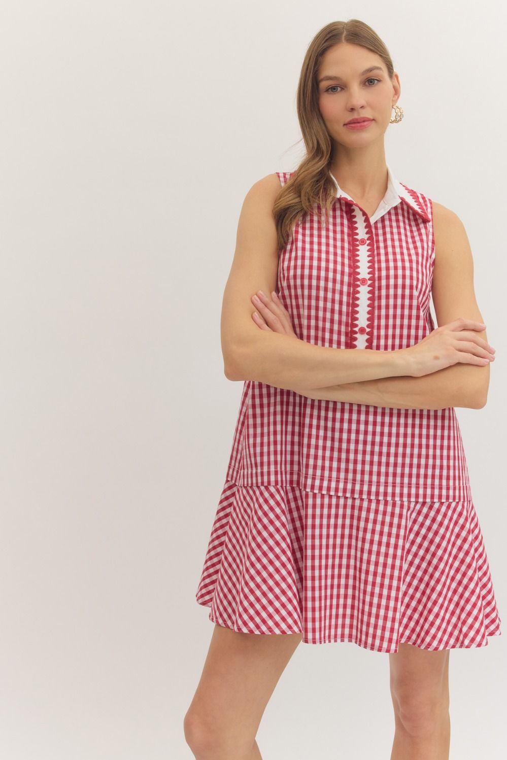 Cherry Check Dress