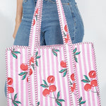 Sweet Cherry Reversible Tote