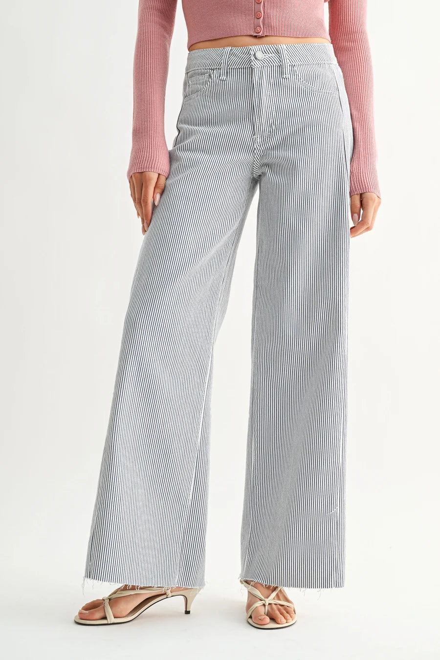 City Stripe Wide Leg