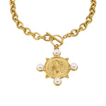 Coin and Pearl Medallion