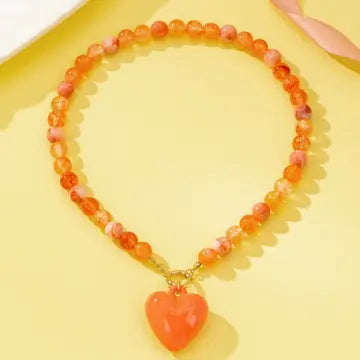 Coral Kiss Necklace