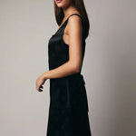 Midnight Satin Mini Dress