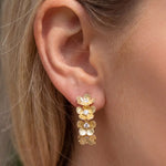 Flower Cluster Hoops
