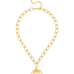 Maren Disc Drop Necklace