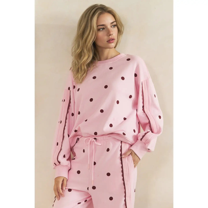 Blush and Bordeaux Lounge Set