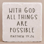 Faithful Words Scripture Stone - Small